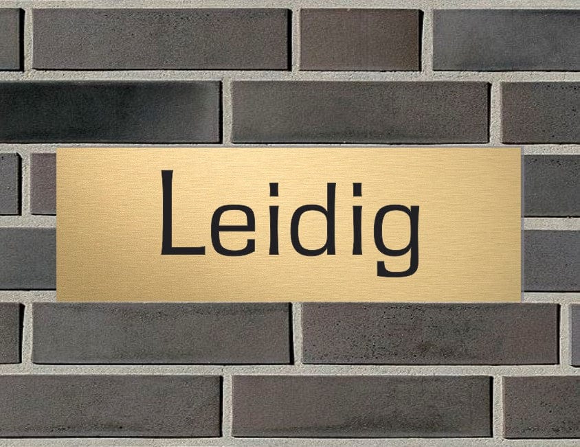 Briefkastenschild mit Gravur | Geschenk zum Einzug | individuelles Türschild | personalisierte Eingangsschilder | Klingelschild