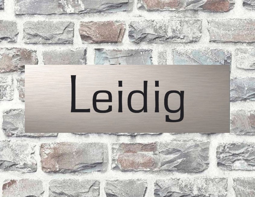 Briefkastenschild mit Gravur | Geschenk zum Einzug | individuelles Türschild | personalisierte Eingangsschilder | Klingelschild