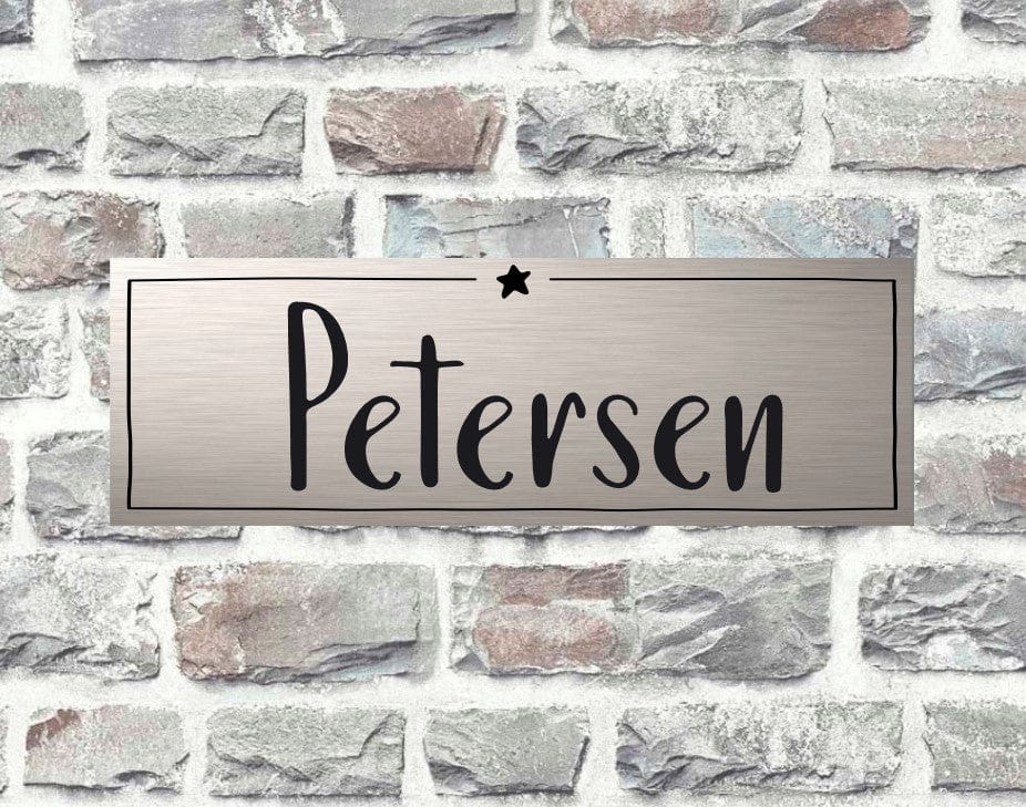 personalisiertes Türschild | individuelles Haustürschild | Klingelschild in verschiedenen Farben | ein Hingucker an der Tür