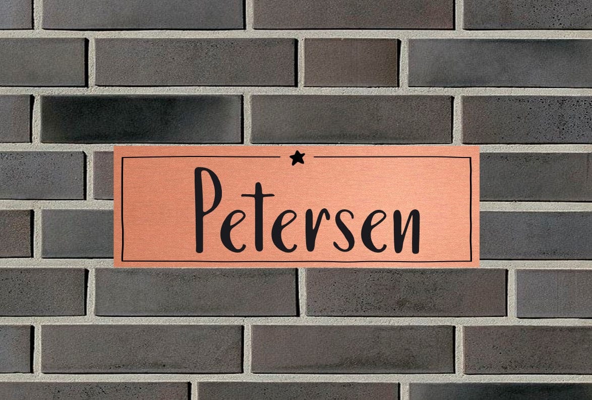 personalisiertes Türschild | individuelles Haustürschild | Klingelschild in verschiedenen Farben | ein Hingucker an der Tür