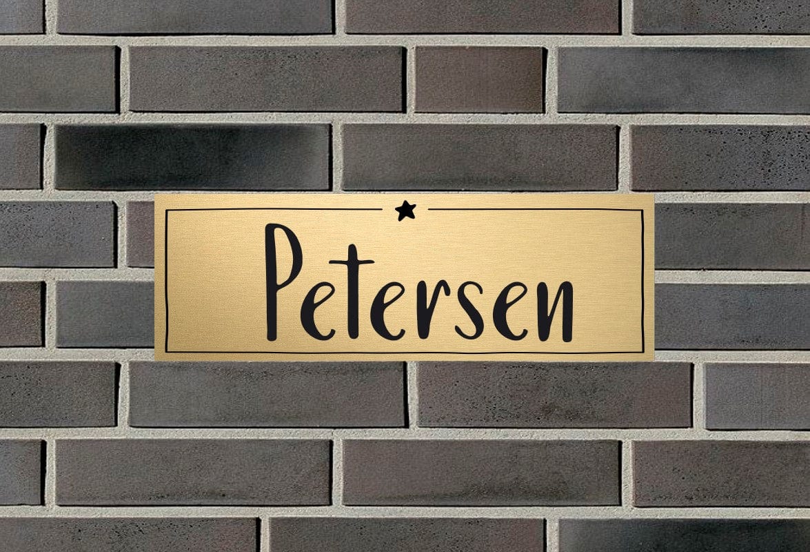 personalisiertes Türschild | individuelles Haustürschild | Klingelschild in verschiedenen Farben | ein Hingucker an der Tür