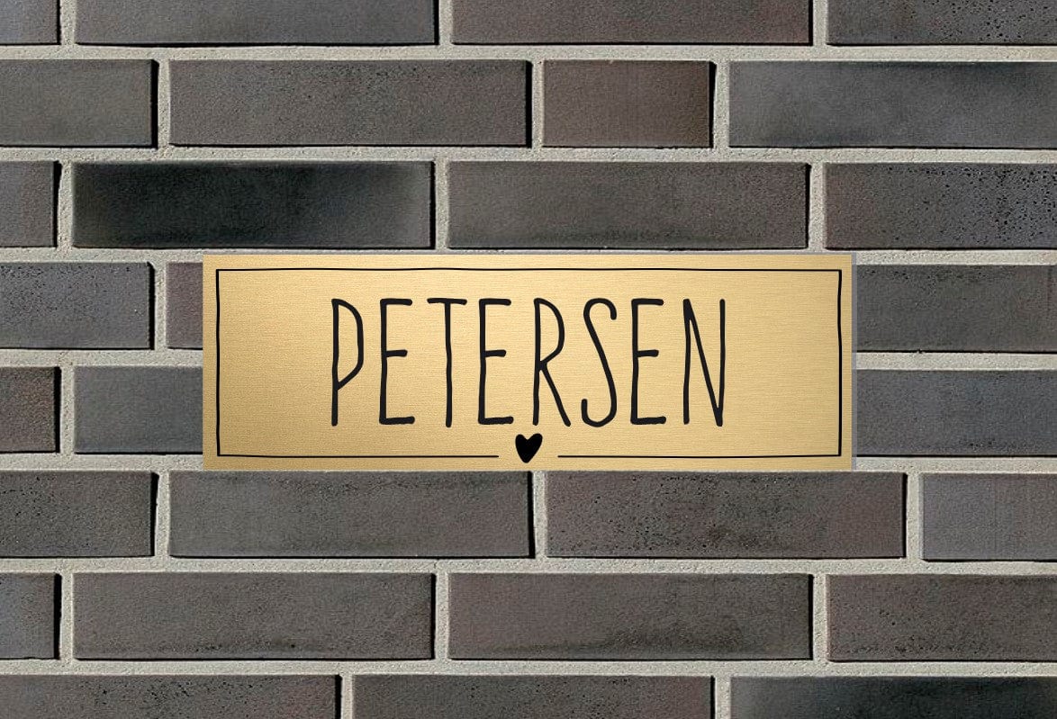 Briefkastenschild mit Gravur | Geschenk zum Einzug | individuelles Türschild | personalisierte Eingangsschilder | Klingelschild