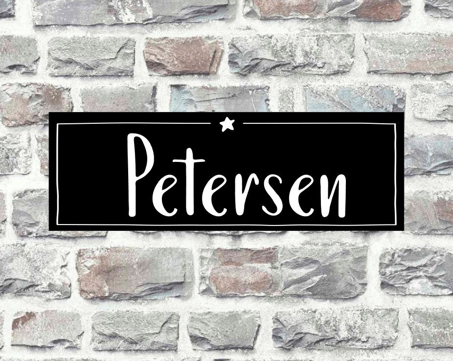 personalisiertes Türschild | individuelles Haustürschild | Klingelschild in verschiedenen Farben | ein Hingucker an der Tür