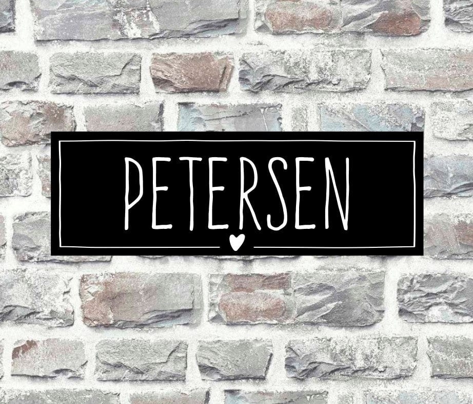 Briefkastenschild mit Gravur | Geschenk zum Einzug | individuelles Türschild | personalisierte Eingangsschilder | Klingelschild