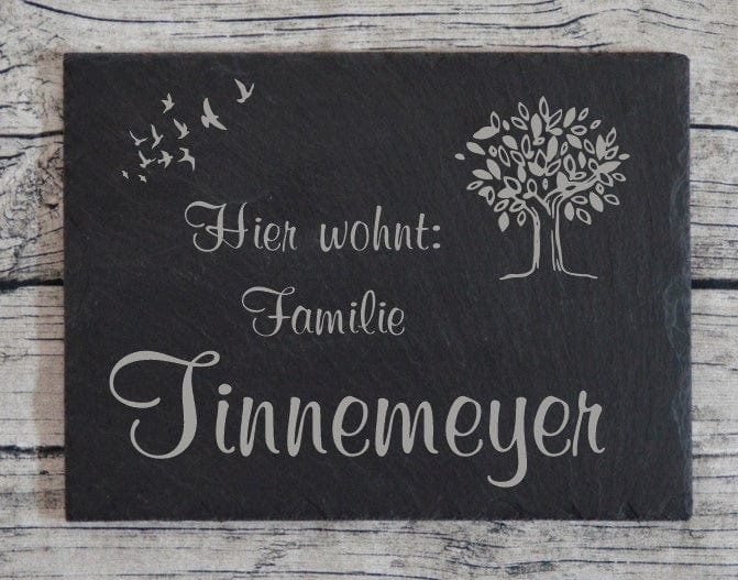 Individuelles Türschild mit Gravur: Persönliche Namensschilder für Ihre Haustür – Das perfekte Geschenk zum Einzug