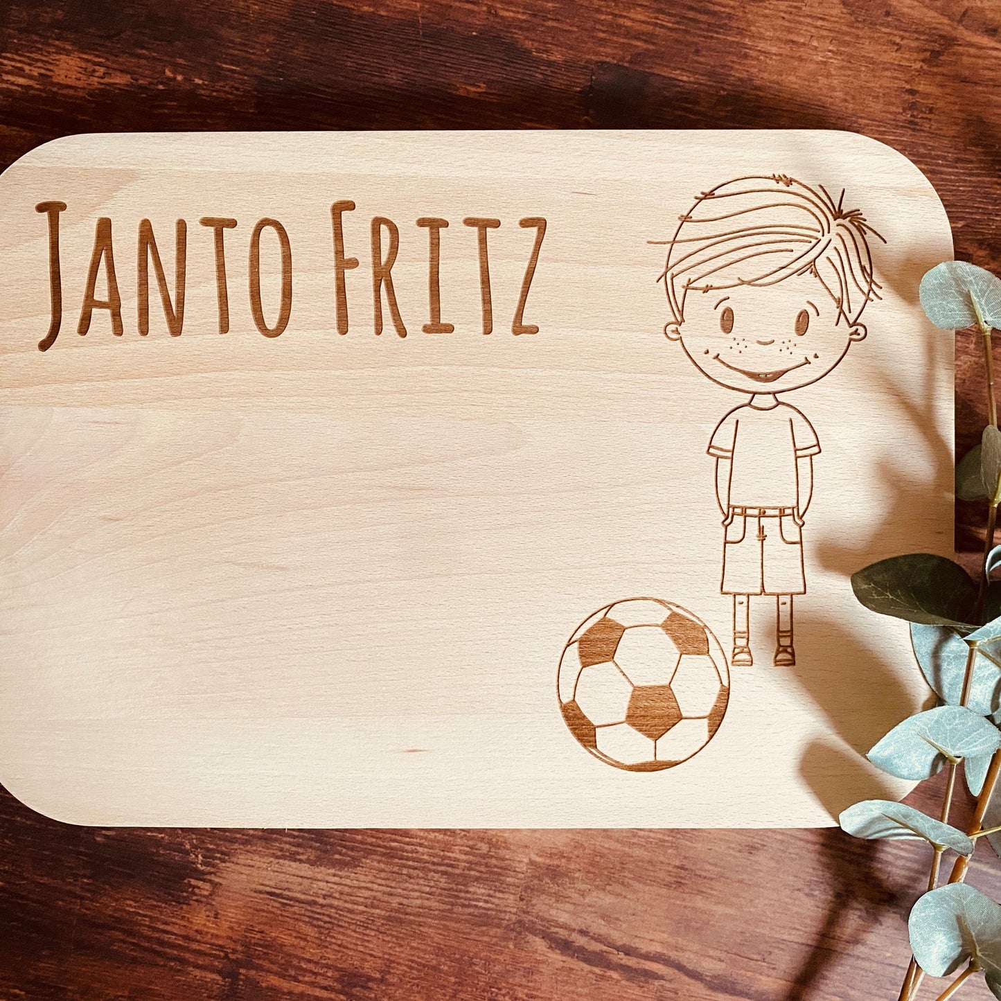 Frühstücksbrett personalisiertes Schneidebrett Geschenk