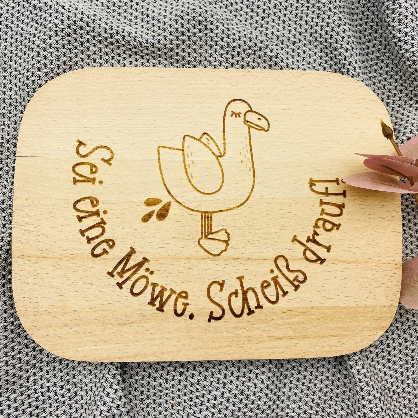 Frühstücksbrett Möwe Schneidebrett Geschenk