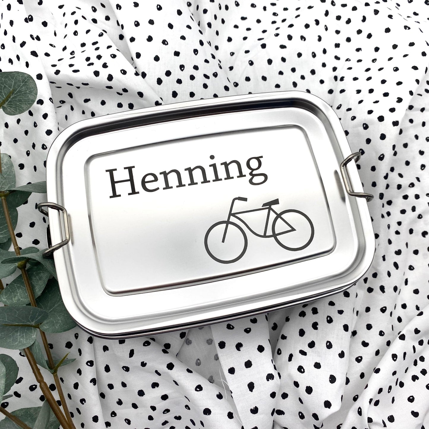 Brotdose personalisierte Lunchbox Fahrrad