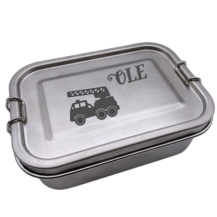 Brotdose personalisierte Lunchbox Feuerwehr