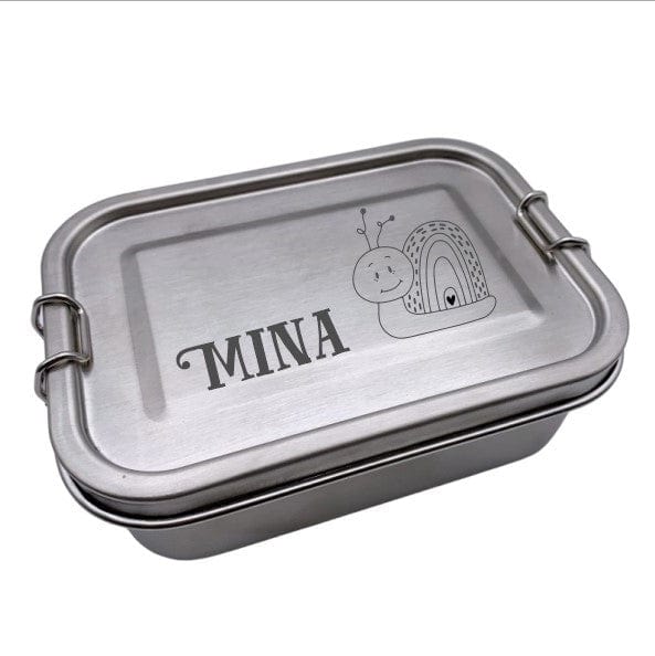 Brotdose personalisierte Lunchbox Schnecke