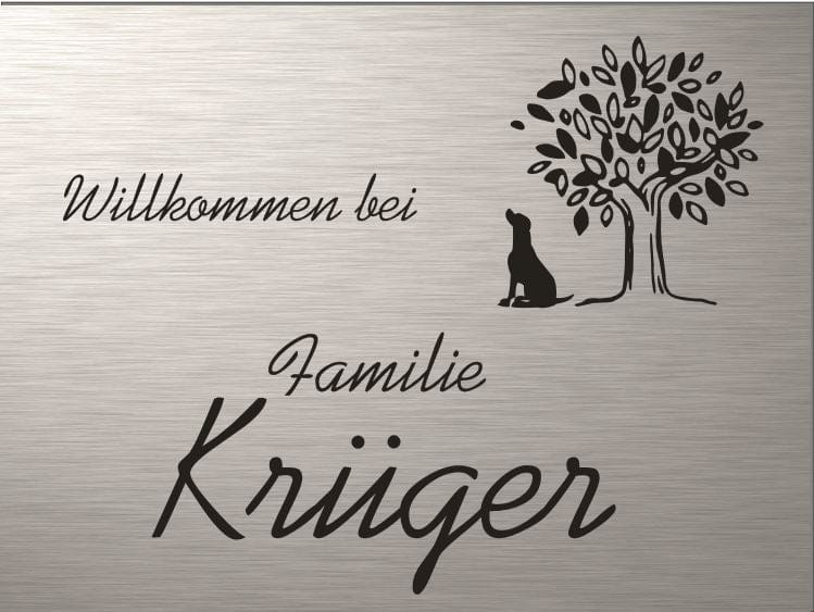 Türschild personalisiertes Haustürschild Klingelschild