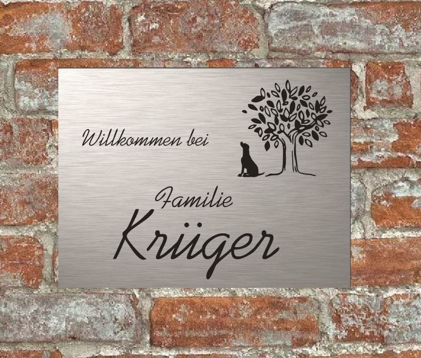 Türschild personalisiertes Haustürschild Klingelschild