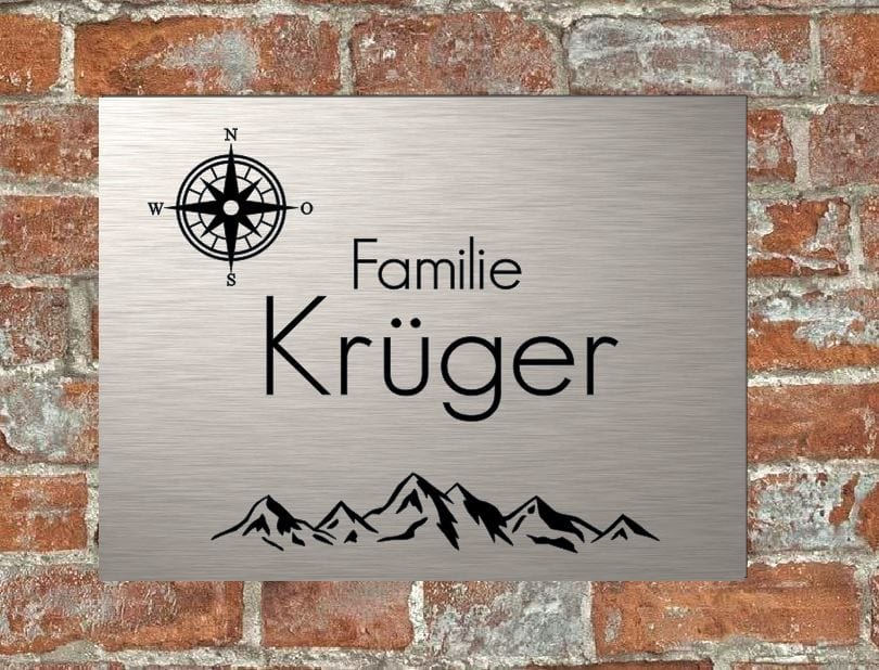 Türschild personalisiertes Haustürschild Klingelschild