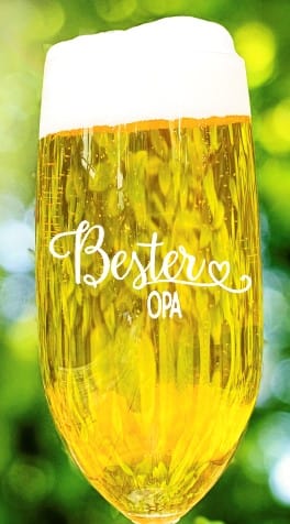 Bierglas Opa mit personalisierter Gravur Pilstulpe