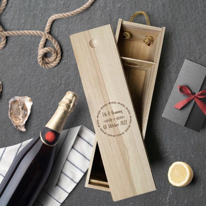 Weinkiste personalisiertes Geschenk Hochzeit