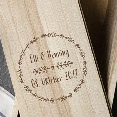 Weinkiste personalisiertes Geschenk Hochzeit