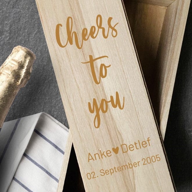 Weinkiste personalisiertes Geschenk Hochzeit