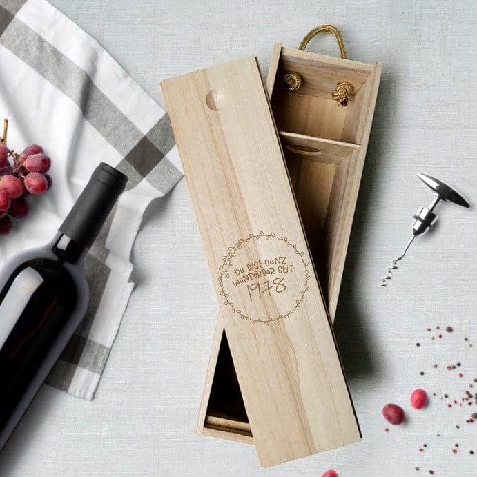 Weinkiste personalisiertes Geschenk Geburtstag