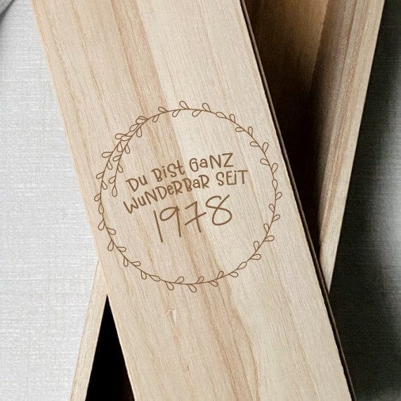 Weinkiste personalisiertes Geschenk Geburtstag