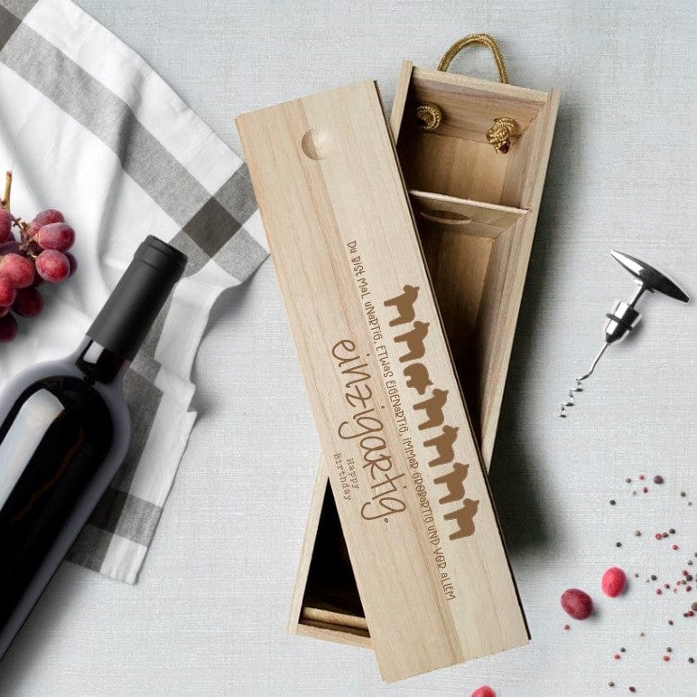 Weinkiste personalisiertes Geschenk Geburtstag