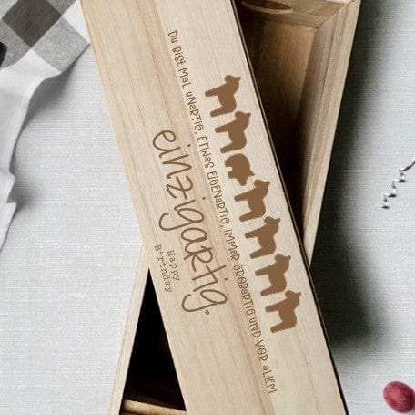 Weinkiste personalisiertes Geschenk Geburtstag