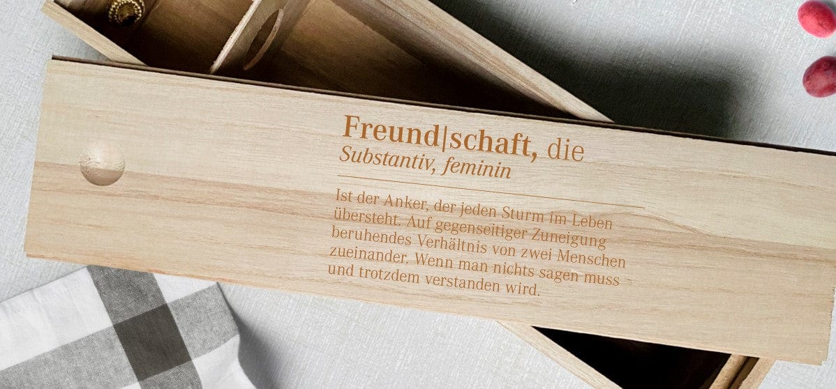 Weinkiste personalisiertes Geschenk Geburtstag