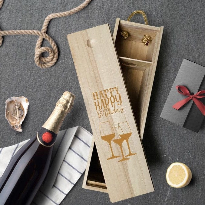 Weinkiste personalisiertes Geschenk Geburtstag