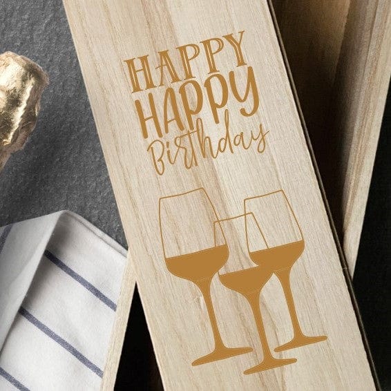 Weinkiste personalisiertes Geschenk Geburtstag
