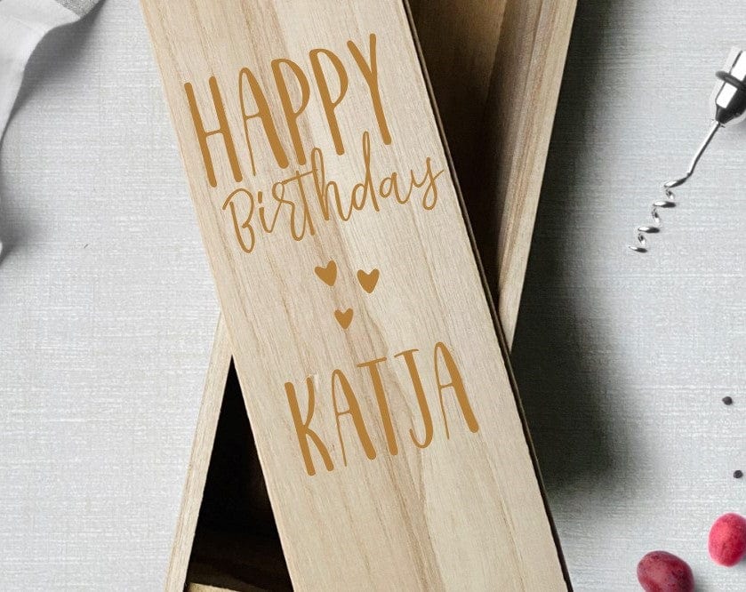 Weinkiste personalisiertes Geschenk Geburtstag
