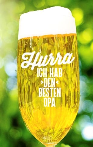 Bierglas Opa mit personalisierter Gravur Pilstulpe