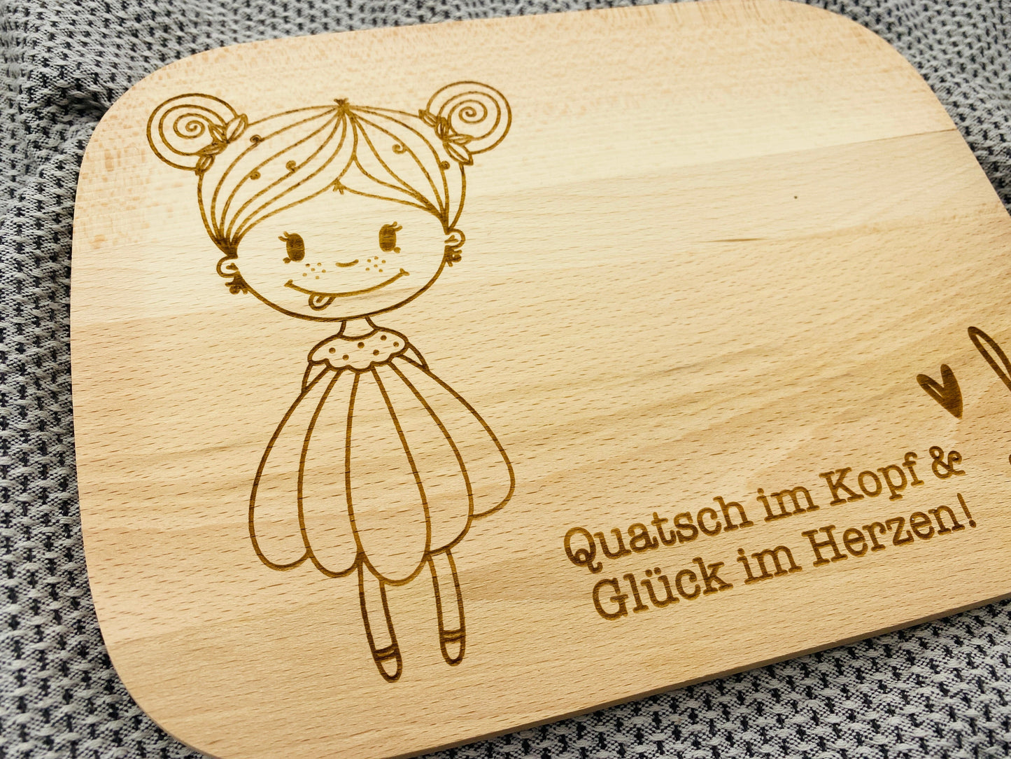 Frühstücksbrett personalisiertes Schneidebrett Geschenk