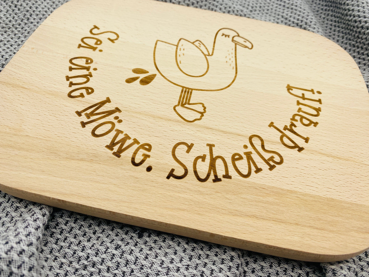 Frühstücksbrett Möwe Schneidebrett Geschenk