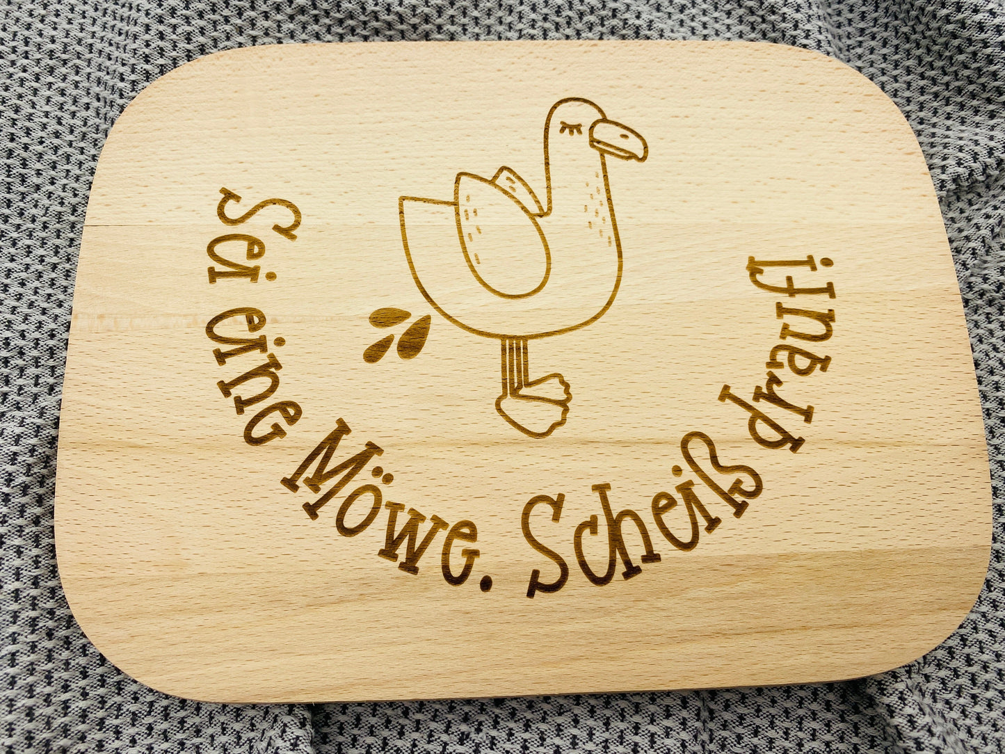 Frühstücksbrett Möwe Schneidebrett Geschenk