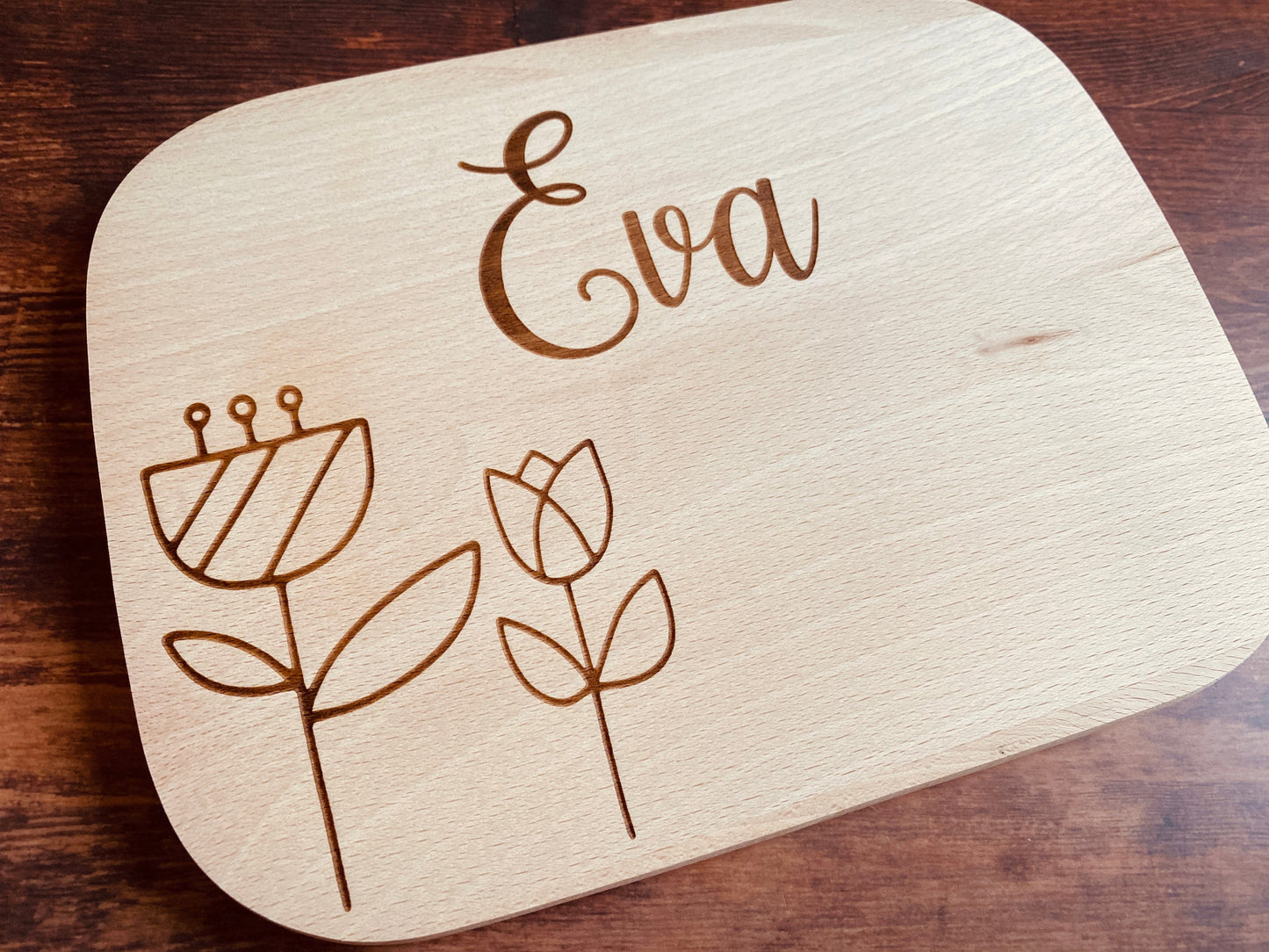 Frühstücksbrett personalisiertes Schneidebrett Geschenk