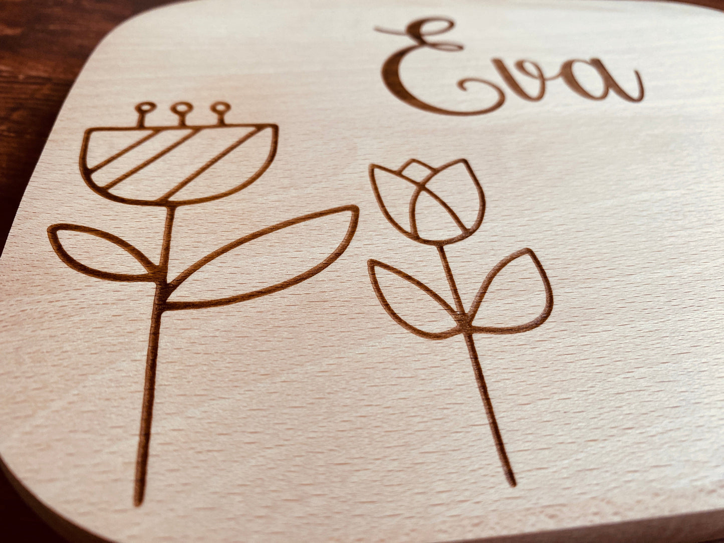 Frühstücksbrett personalisiertes Schneidebrett Geschenk