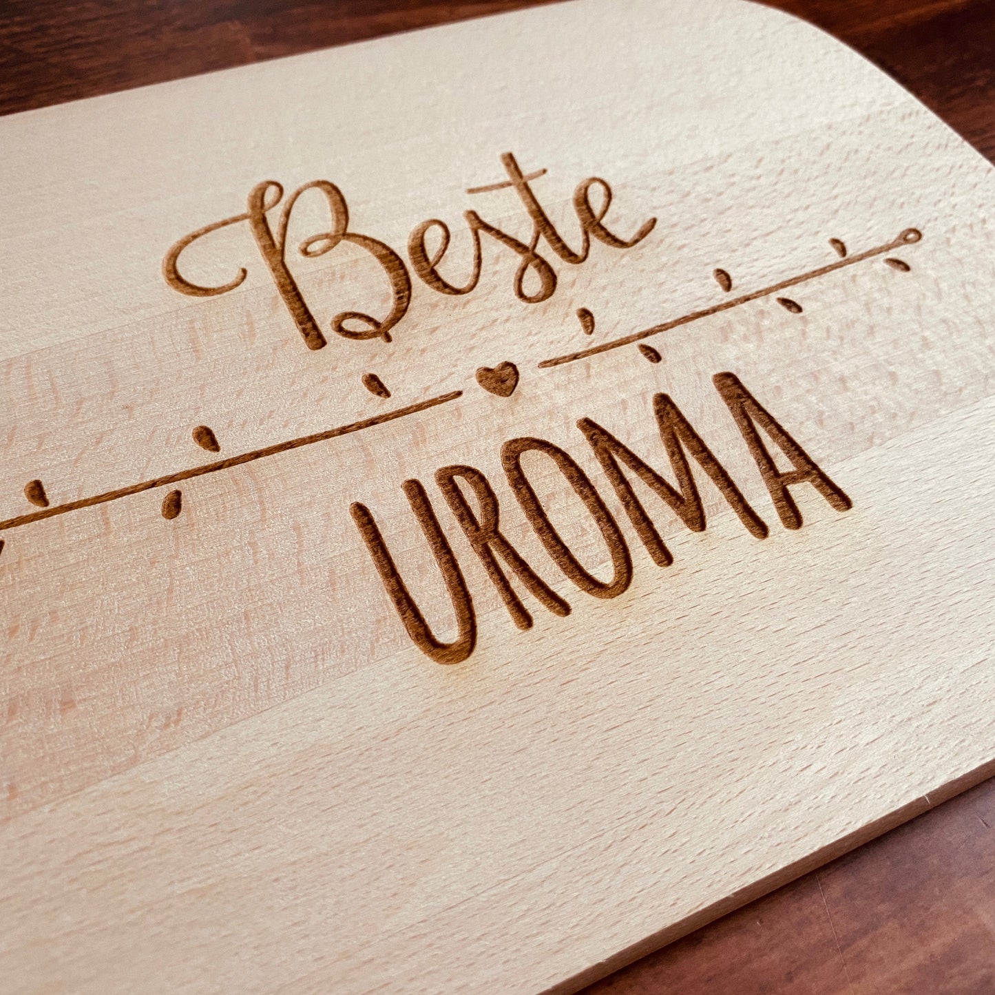 Frühstücksbrett Uroma Schneidebrett Geschenk