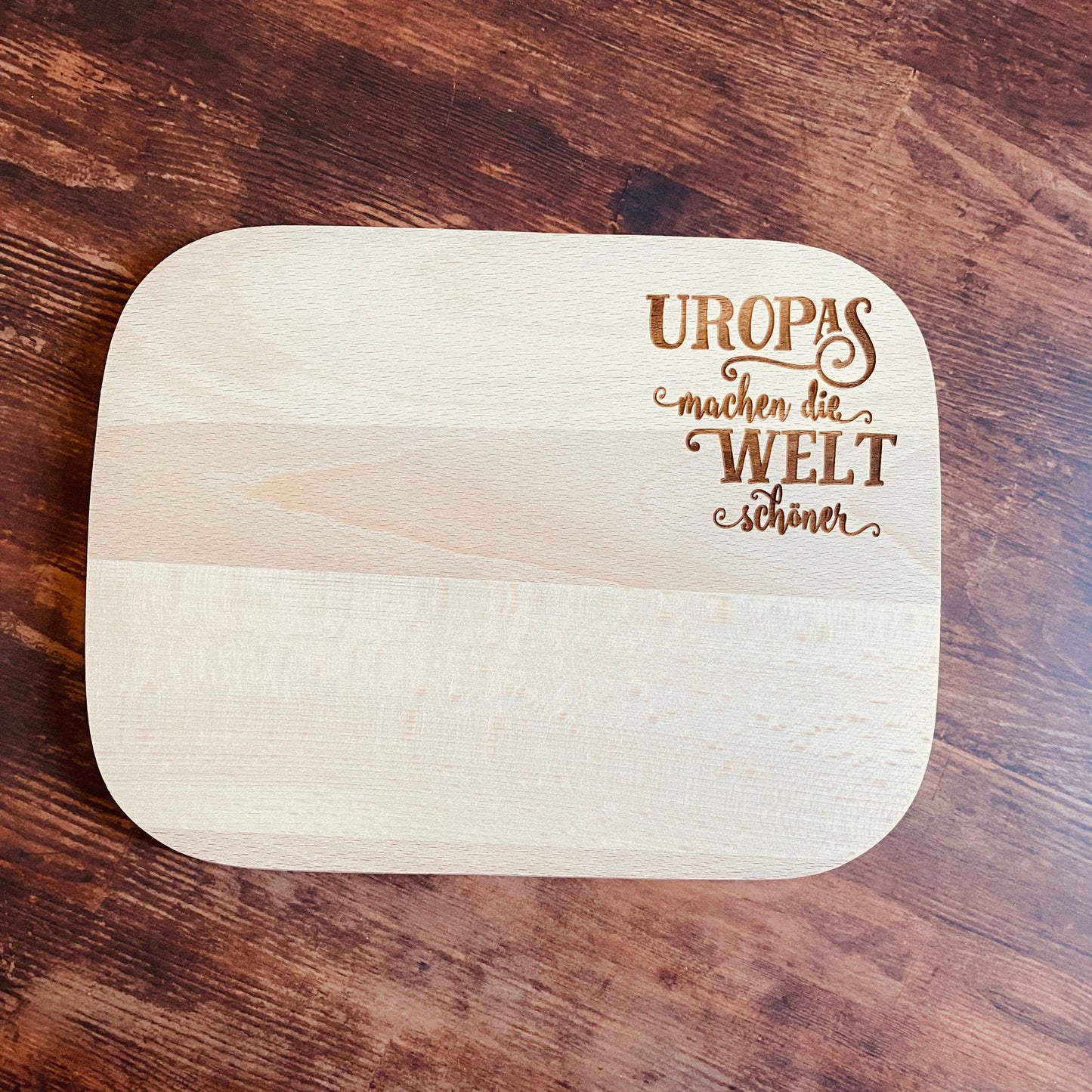 Frühstücksbrett Uropa Schneidebrett Geschenk