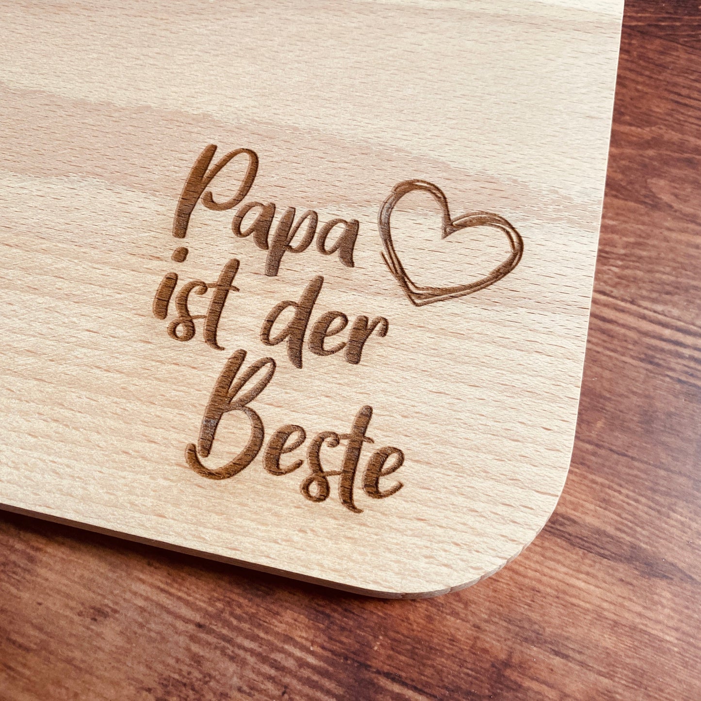 Frühstücksbrett Papa Schneidebrett Geschenk