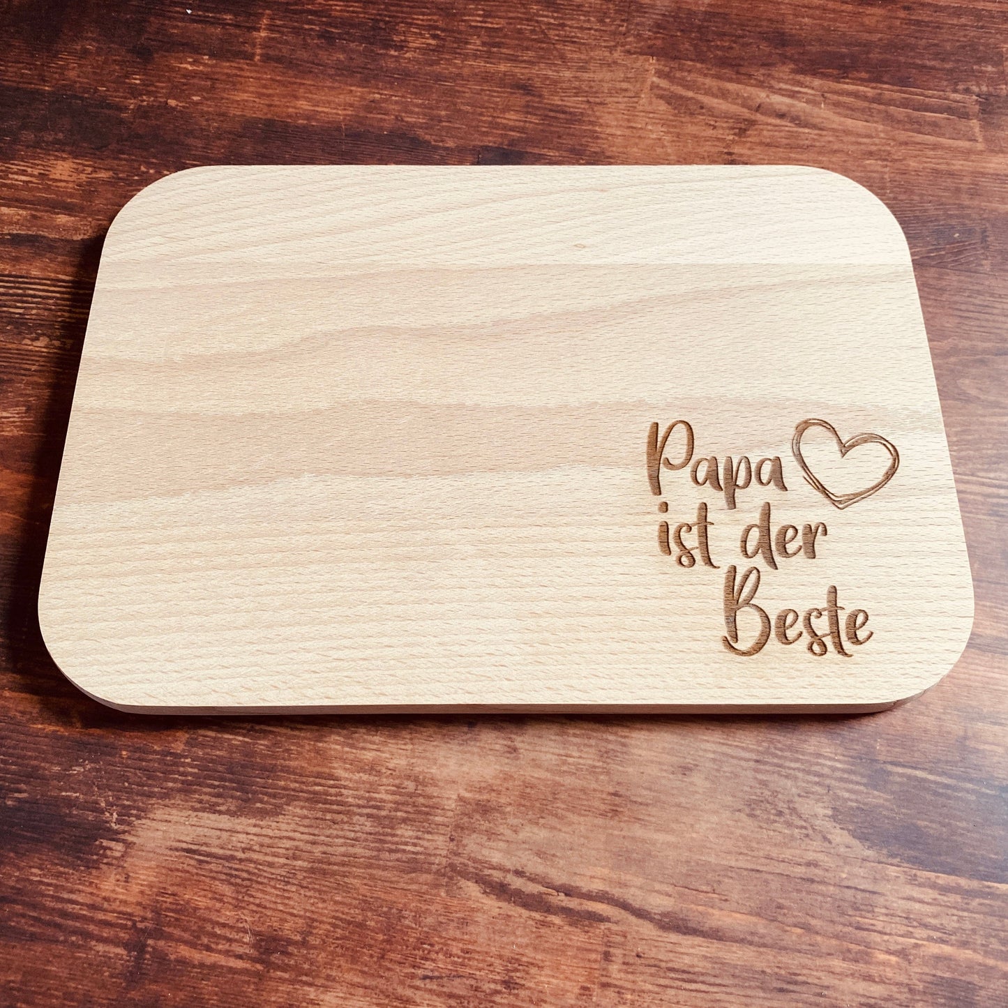 Frühstücksbrett Papa Schneidebrett Geschenk