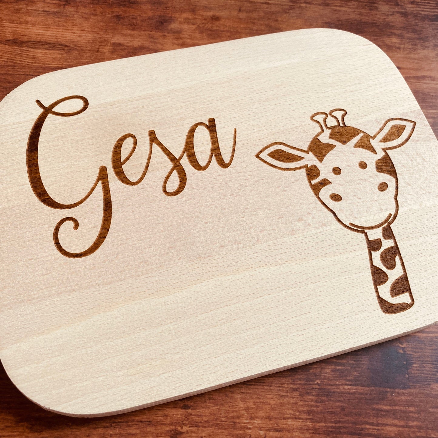Frühstücksbrett Giraffe Schneidebrett Geschenk