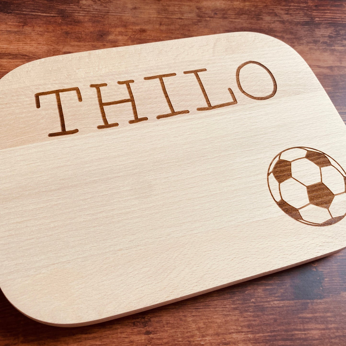 Frühstücksbrett Fußball Schneidebrett Geschenk