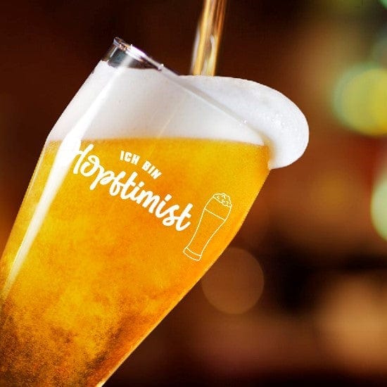 Weizenbierglas mit Gravur