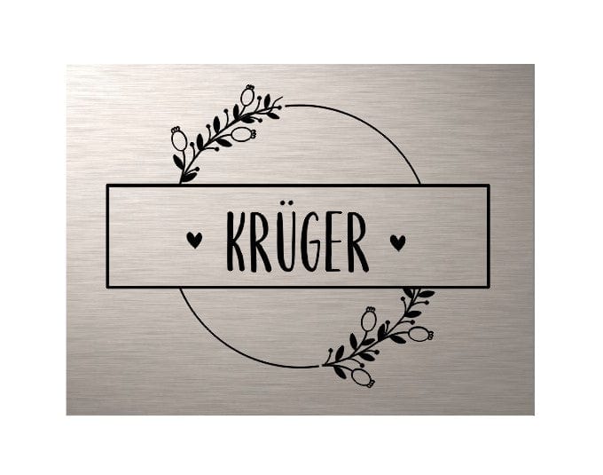 Türschild personalisiertes Haustürschild Klingelschild