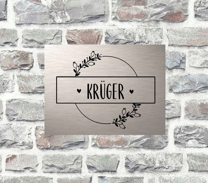 Türschild personalisiertes Haustürschild Klingelschild