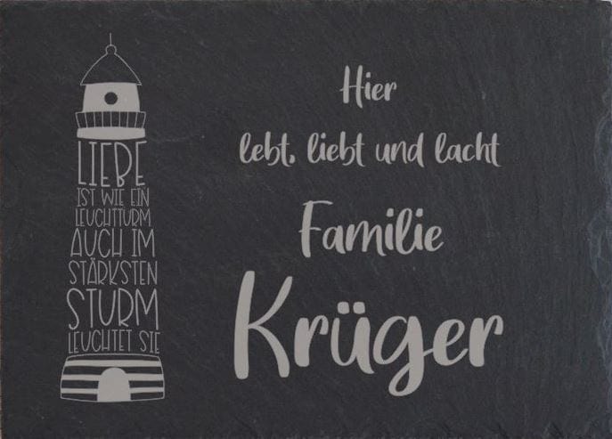Individuelles Türschild mit Gravur – Einzigartiges Namensschild als perfektes Geschenk zum Einzug!