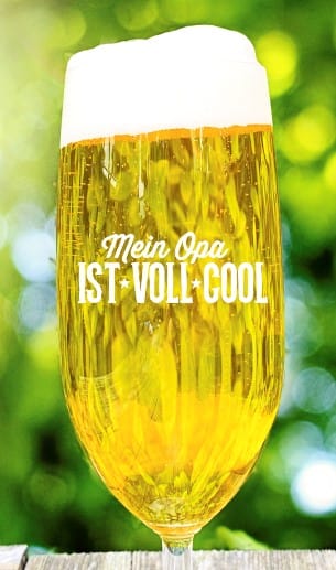 Bierglas Opa mit personalisierter Gravur Pilstulpe