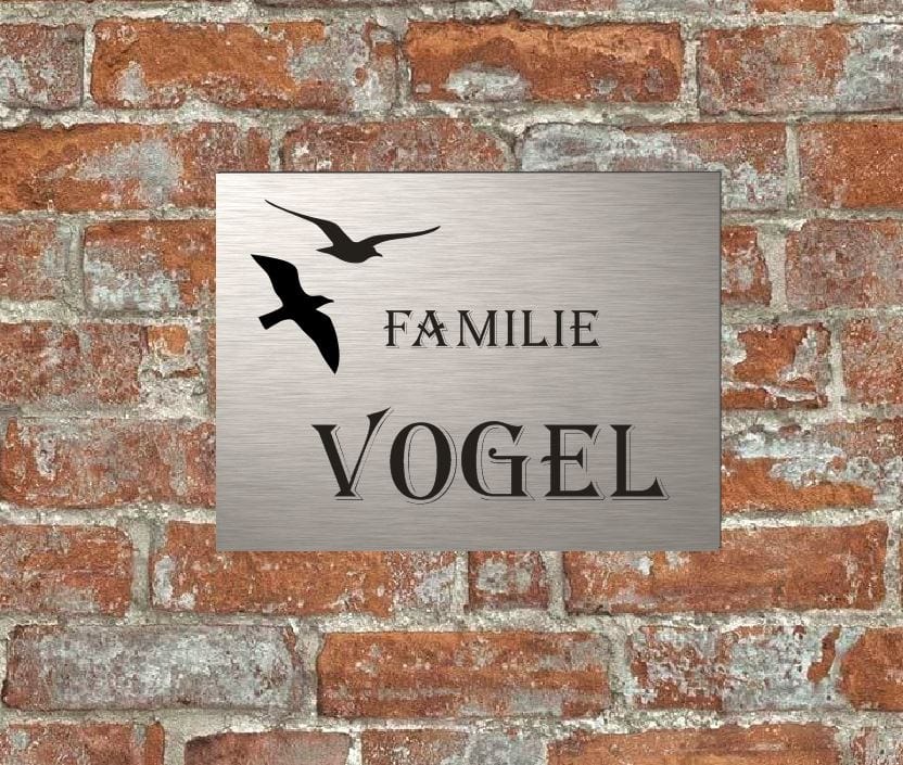 Türschild personalisiertes Haustürschild Klingelschild