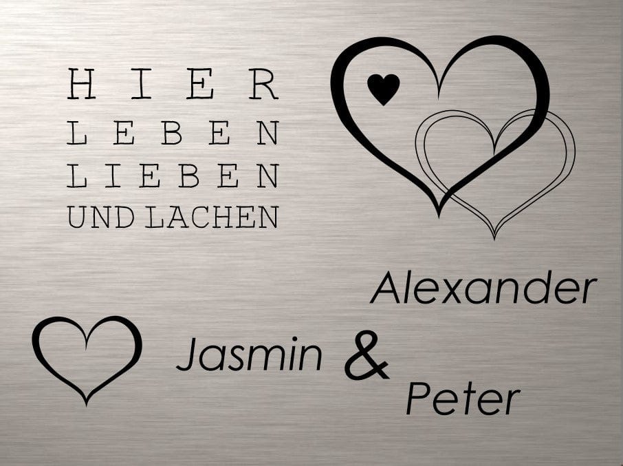Türschild personalisiertes Haustürschild Klingelschild