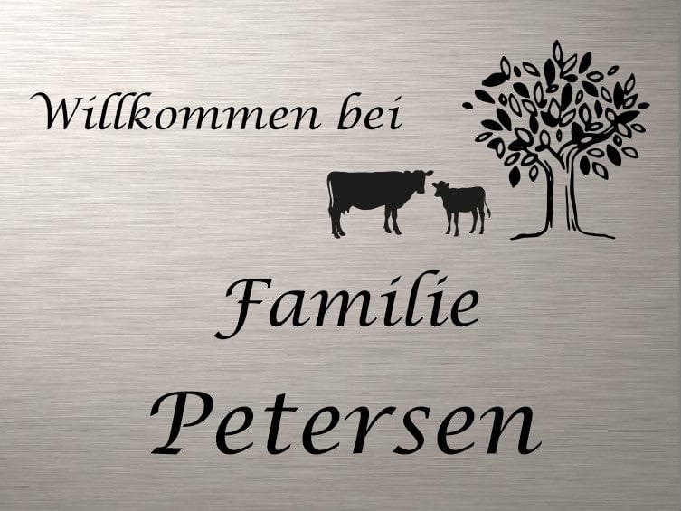 Türschild personalisiertes Haustürschild Klingelschild