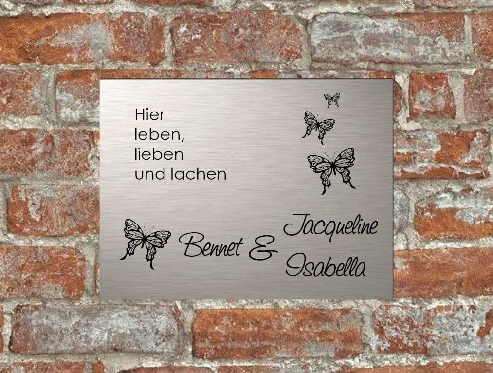 Türschild personalisiertes Haustürschild Klingelschild